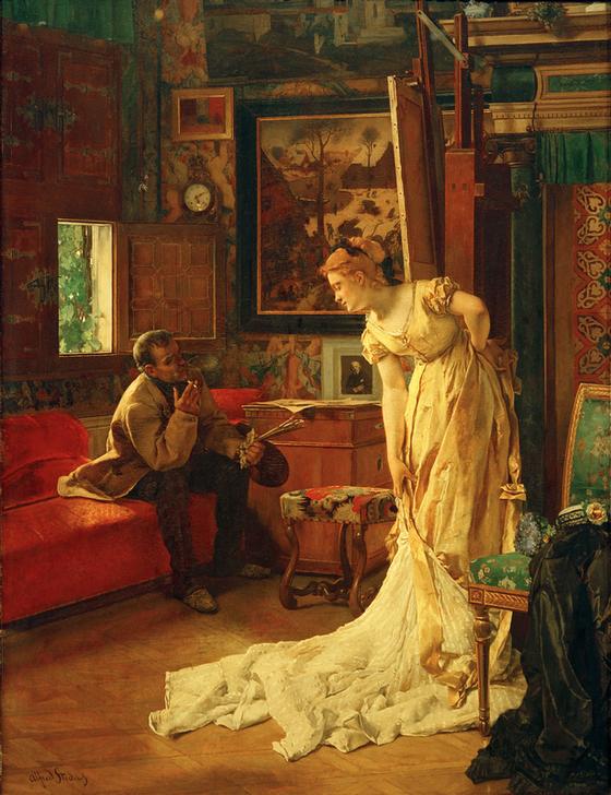 Der Maler od. Das Atelier from Alfred Stevens