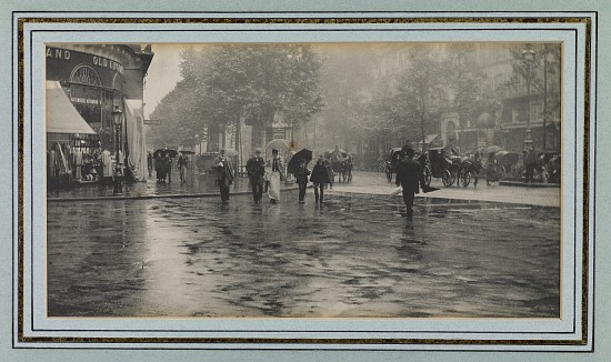 Wet Day on a Boulevard, Paris from Alfred Stieglitz