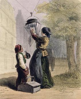 The Lamplighter, from ''Les Femmes de Paris'', 1841-42