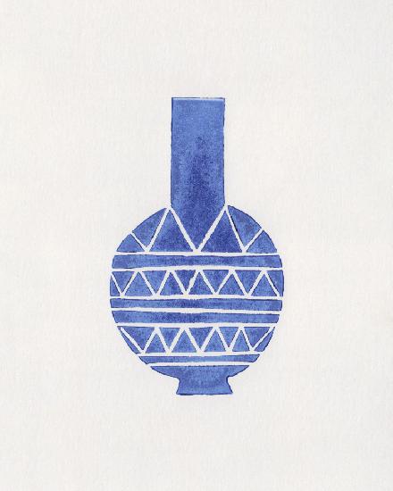 Linocut Vase #8