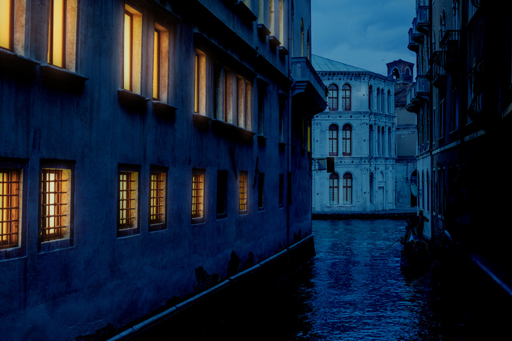 Venice channels by night from Alla Simacheva