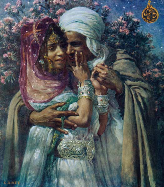 Arabische Liebesnacht from Alphonse Etienne Dinet