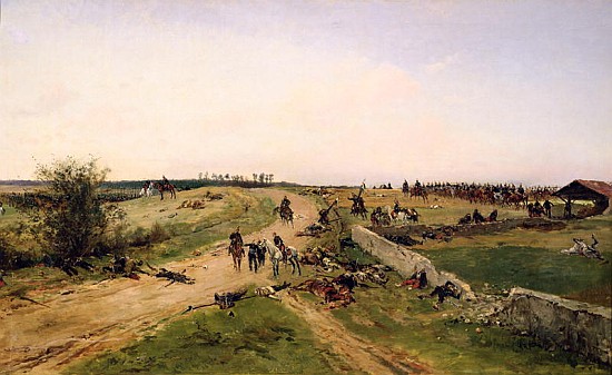 Scene from the Franco-Prussian War from Alphonse Marie de Neuville