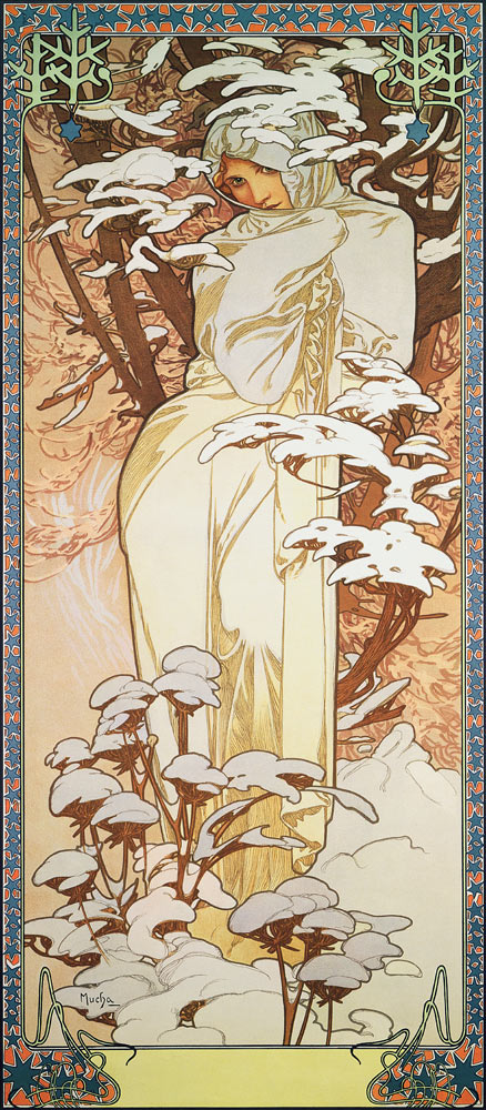 The Seasons: Winter from Alphonse Mucha
