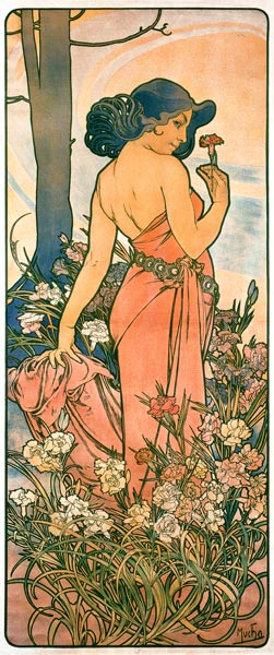 The pink from Alphonse Mucha