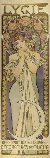 Lygie - Reproduction des oeuvres decoratives de Mucha (Lygie - Wiedergabe der dekorativen Werke von  from Alphonse Mucha