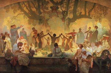 The Oath of Omladina Under the Slavic Linden Tree (The cycle The Slav Epic)