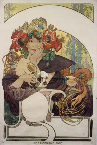 Werbeplakat für ''Bières de la Meuse''. from Alphonse Mucha