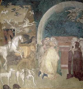 Leaving the Ark, 1356-67 (fresco)