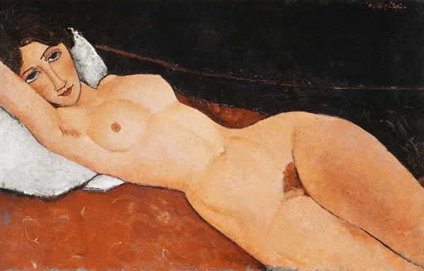 Lying woman act from Amadeo Modigliani