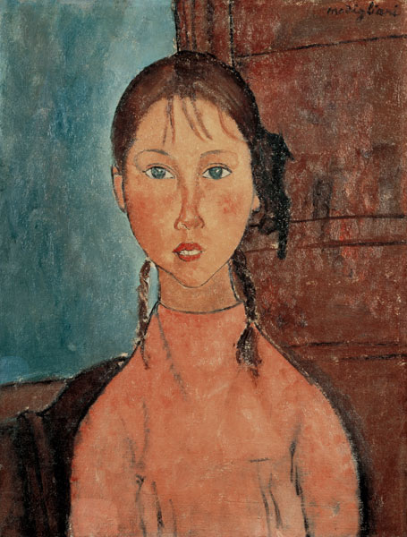 Girl with Pigtails from Amadeo Modigliani