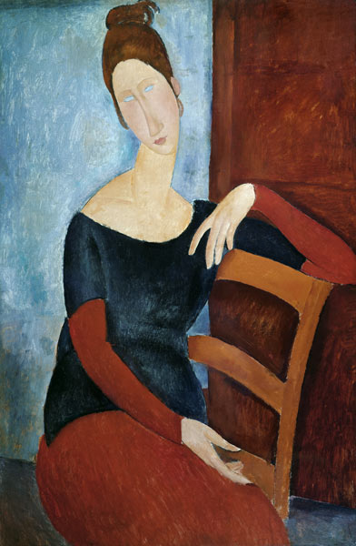 The Artist''s Wife (Jeanne Huberterne) 1918 from Amadeo Modigliani