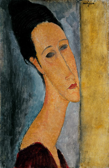 Portrait of Jeanne Hebuterne from Amadeo Modigliani