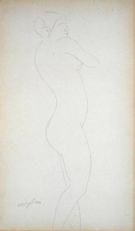 Nude Standing Girl from Amadeo Modigliani