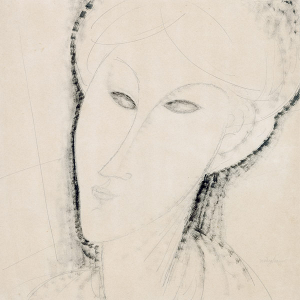A.Modigliani, Tête de Femme, 1914. from Amadeo Modigliani