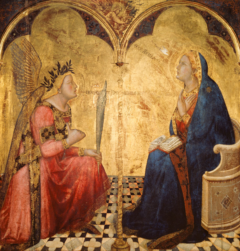 Annunciation to Mary from Ambrogio Lorenzetti