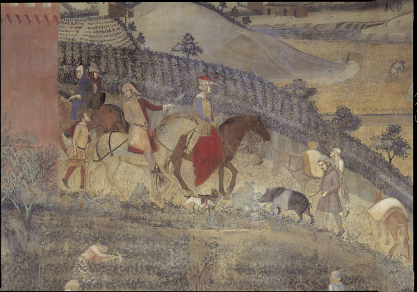 Buon Governo, Hunting from Ambrogio Lorenzetti