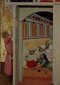 The charity of St. Nikolaus of Bari. from Ambrogio Lorenzetti