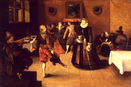 The Dance Lesson from Ambrosius II Francken or Franck