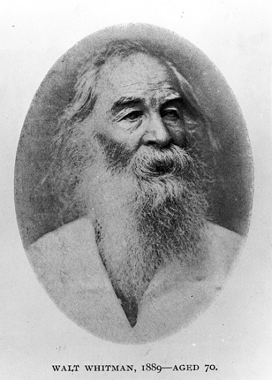 Walt Whitman, photographed in 1889 from American Photographer