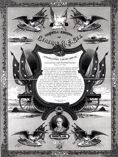Farewell Address of General Robert E. Lee, published Burk and McFetridge from American School