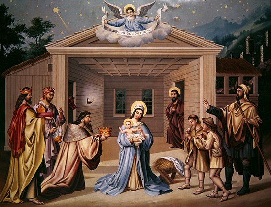 Nativity, early 19th century from American School