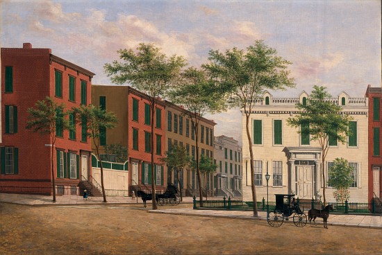 Street in Brooklyn, 1880-90 from American School