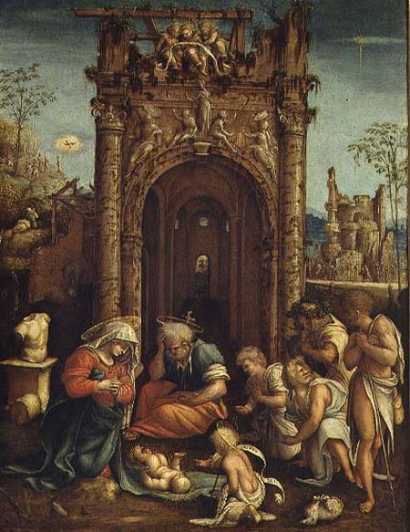 Adoration of the Shepherds from Amico Aspertini