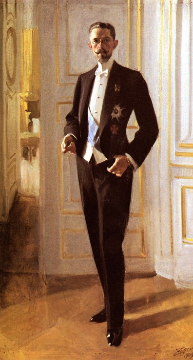 Portrait of Gustav V, King of Sweden from Anders Leonard Zorn