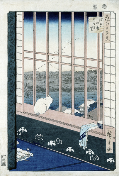 Asakusa Rice Fields during the festival of the Cock from the series 'Meisho Edo Hyakkei' (One Hundre from Ando oder Utagawa Hiroshige