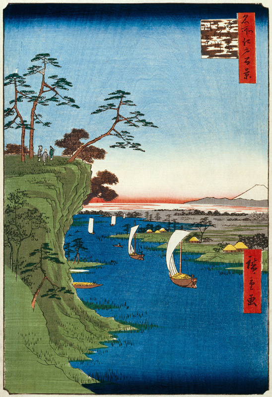 View of Konodai and the Tone River (One Hundred Famous Views of Edo) from Ando oder Utagawa Hiroshige