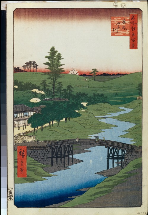 Hiroo on Furukawa River (One Hundred Famous Views of Edo) from Ando oder Utagawa Hiroshige