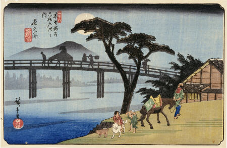 Nagakubo from Ando oder Utagawa Hiroshige