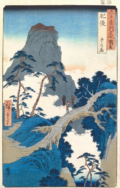Go-Kanosho, Higo Province (woodblock print)