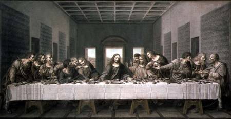 Copy of Leonardo's Last Supper, 1794 (chalks, tempera and wash on from Andre Dutertre