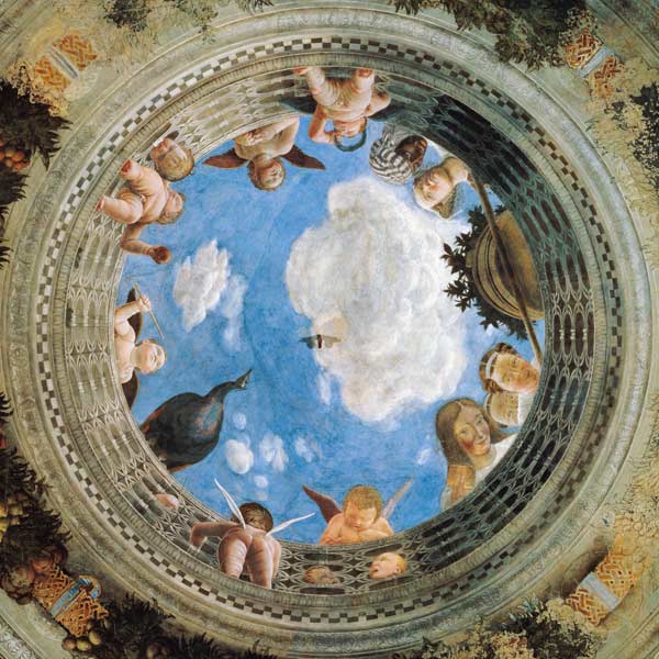Camera degli Sposi - Ceiling Fresko, Pal - Andrea Mantegna as art print or  hand painted oil.