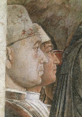 Camera d.Sposi, Detail:Heads