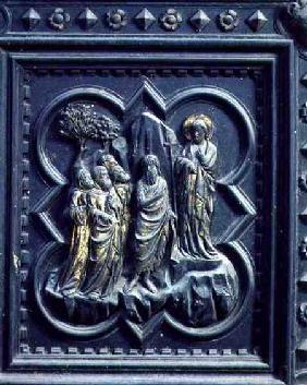 St John the Baptist Announces Christ, eighth panel of the South Doors of the Baptistery of San Giova