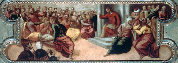 A.Schiavone / Christ Teaching in Temple from Andrea Schiavone