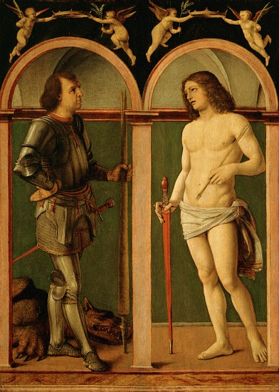 Saint George and Saint Sebastian from Andrea Solario