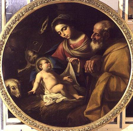Holy Family (tondo) from Andrea Vaccaro