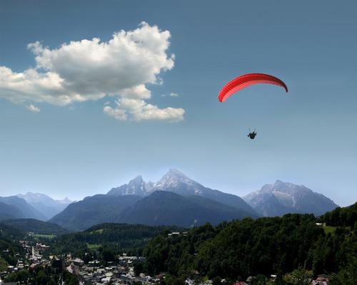 Watzmann, Berchtesgaden und Paraglider from Andreas Weber