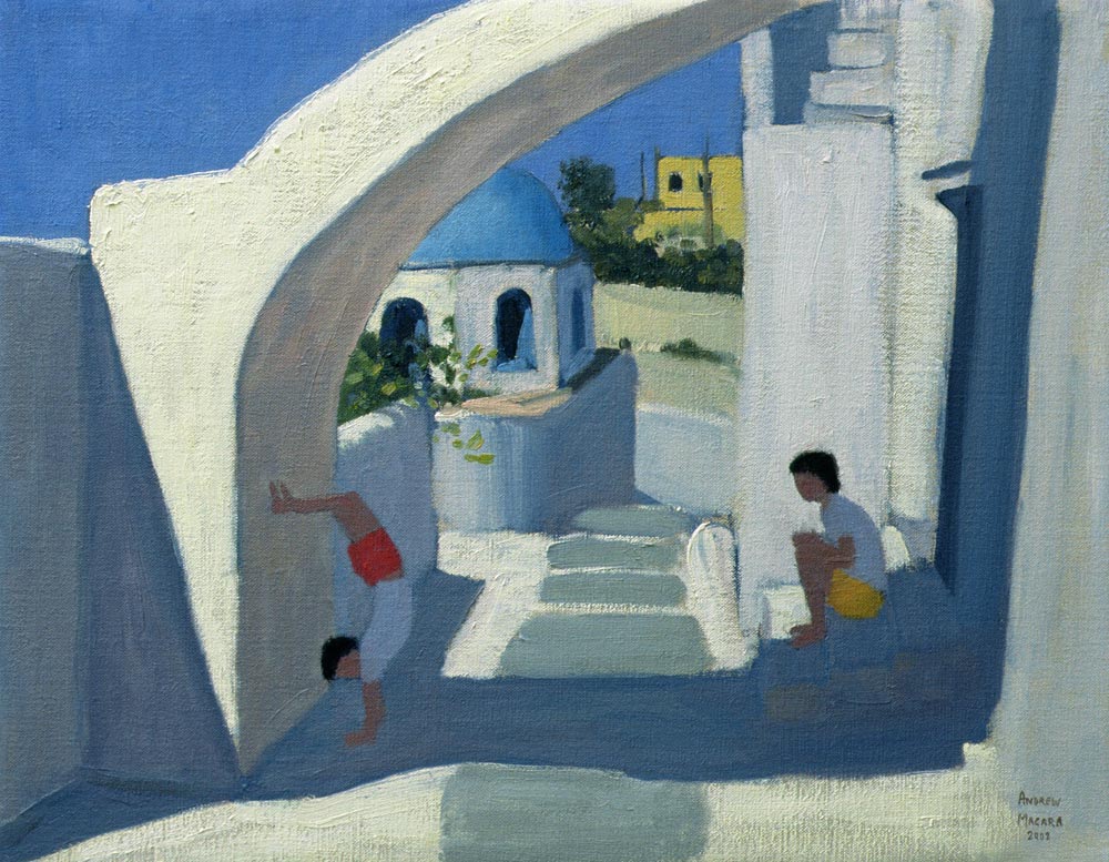 Handstand, Santorini (oil on canvas)  from Andrew  Macara