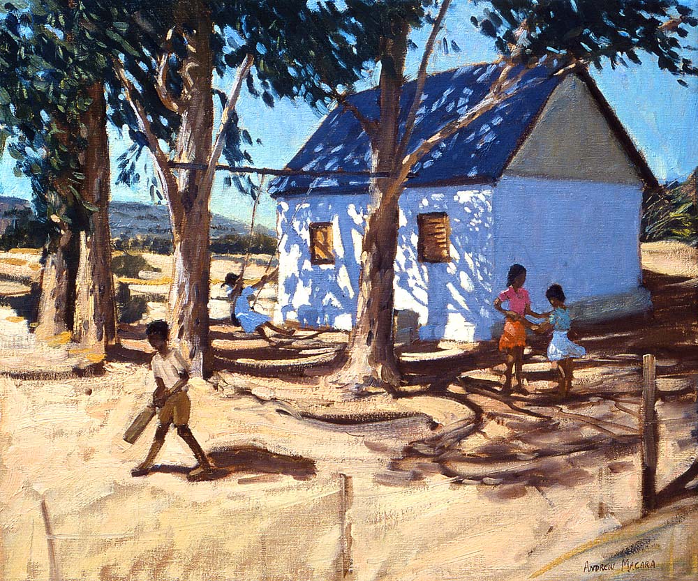 Little white house, Karoo, South Africa (oil on canvas)  from Andrew  Macara