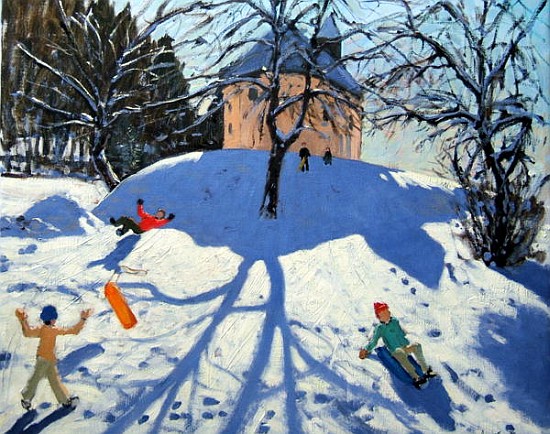 Les Gets (oil on canvas)  from Andrew  Macara