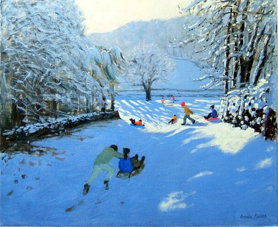 Pushing the Sledge, Youlgreave from Andrew  Macara