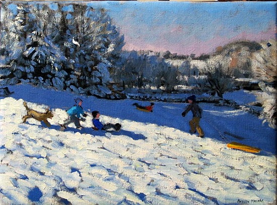 Sledging near Youlgreave, Derbyshire from Andrew  Macara