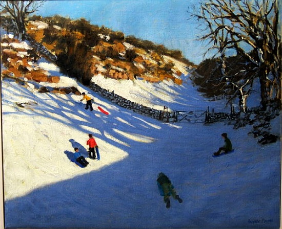 Snow in the valley, near Monyash, Derbyshire from Andrew  Macara