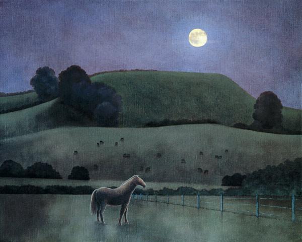 Horse in Moonlight, 2005 (oil on canvas) 