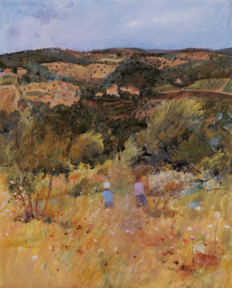 Landscape near Siena, 1994 (oil on board)  from Ann  Patrick